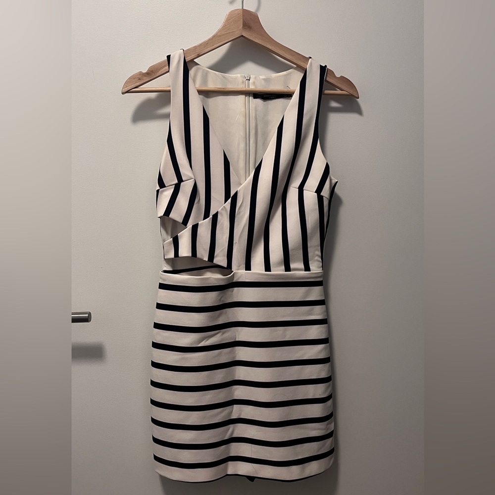 Striped Black and White Dress/Skort